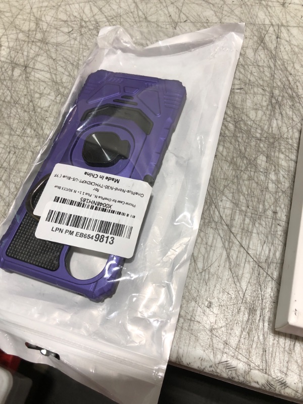 Photo 1 of Ailiber Case for One Plus Nord N30 5G, 1Plus Nord N30 5G Phone Case with Screen Protector, Ring Kickstand for Magnetic Car Mount, Heavy Duty Shockproof Rugged Protective Cover for 1+ N30-Purple