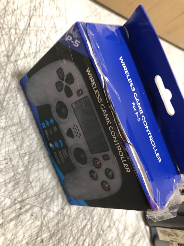 Photo 1 of HOZKAII Pro Wireless Controller Compatible with PS5 /PS5 Slim/PC, Gaming Remote with Built-in 1200mAh Rechargeable Battery/Precise Joystick/Audio/Turbo Function,LED Lighting