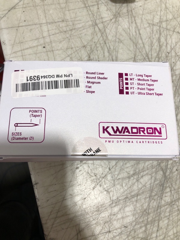 Photo 1 of Kwadron Optima Professional Permanent Makeup Cartridge - 7 Round Shader, 0.30mm Point Taper - Box of 20