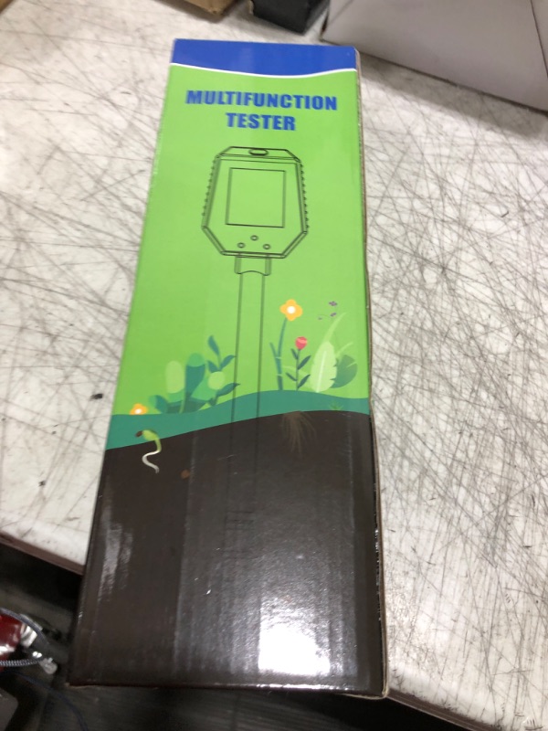 Photo 1 of Smart Soil Test Kit, 8-in-1 pH/Moisture/EC/Fertility/Salt/Sunlight Intensity/Air Humidity/Temperature Monitor, pH Meter Hygrometer for Greenhouse Garden Farm, pH Conductivity Meter for Soil Hydroponic