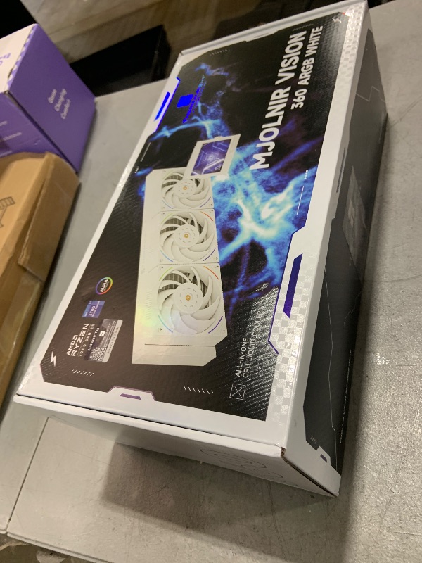 Photo 1 of Thermalright Mjolnir Vision 360 ARGB White CPU Water Cooler,3 PWM Fans Water Cooling System with 2000PRM,for AM4/AM5&Intel LGA1851/1700, Magnetic Detachable LCD Screen with 320 * 240 Resolution