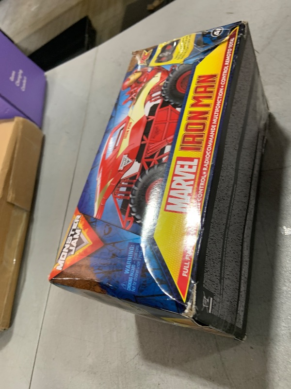 Photo 1 of Monster Jam, Marvel Iron Man RC Monster Truck, 1:24 Scale, Kids Toys for Boys and Girls Ages 4 and up