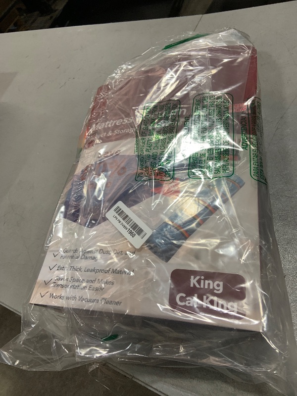 Photo 1 of MEIQIHOME King/Cal-King Mattress Vacuum Bag, PA+PE Material, Heavy Duty, 94.5" x 98.4", 80% Compression, Double-Zip Seal, 5 Straps, Ideal for Moving & Storage