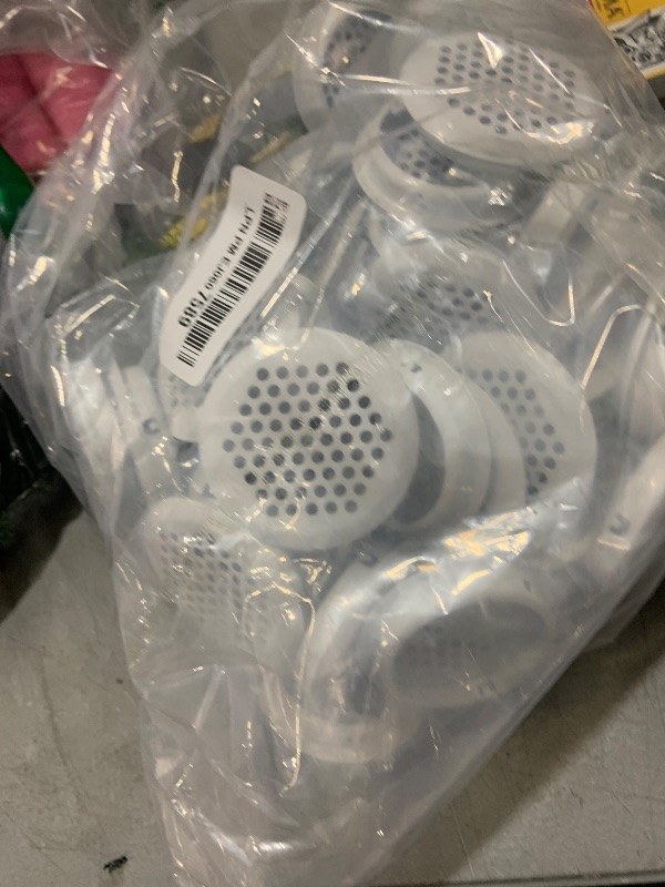 Photo 1 of 50Pcs Air Vents 53mm Circular Soffit Vent Stainless Steel Round Vent Mesh Hole Louver for Kitchen Bathroom Cabinet Wardrobe (White)