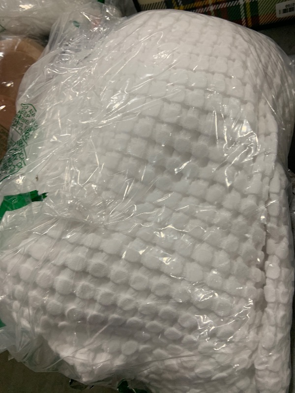 Photo 1 of Bedsure Cooling Cotton Waffle Full Size Blanket - Lightweight Breathable Blanket of Rayon Derived from Bamboo for Hot Sleepers, Luxury Throws for Bed, Couch and Sofa, White, 80x90 Inches