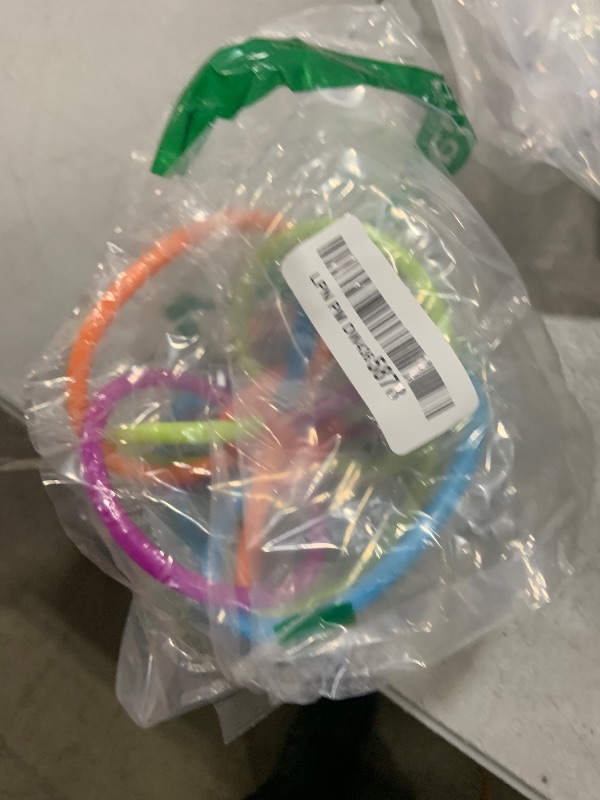 Photo 1 of Manhattan Toy Winkel Rattle & Sensory Teether Toy, Blue/Green/Orange, 5 Inch x 4 Inch x 3.5 Inch