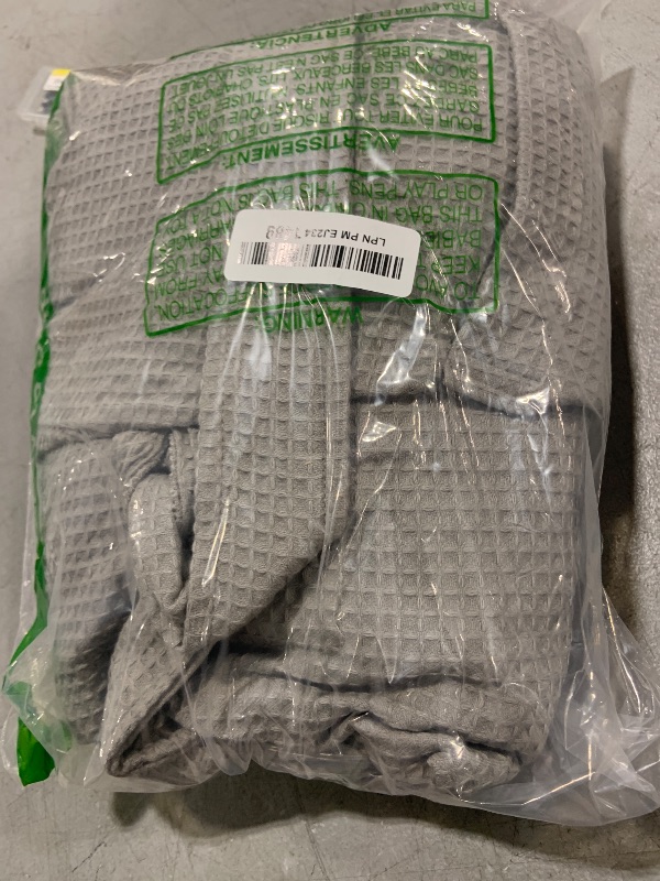 Photo 1 of TowelSelections Mens Robe, Waffle Spa Bathrobe, Soft Kimono Bath Robe Small-Medium Silver