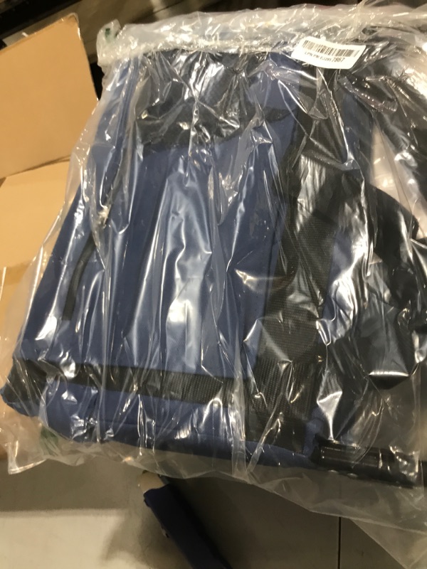 Photo 1 of Besunbar Stadium Seats for Bleachers with Back Support Bleacher Seat Soft Cushion Light Weight Includes Shoulder Strap & Cup Holder, Front & Back Zipper Pocket, Suitable for Sports Events,Navy