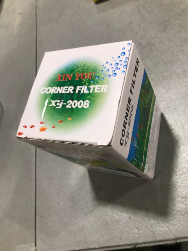 Photo 1 of AquaCity XINYOU Corner Sponge Filter Aquarium Fish Tank Internal Air Driven Filter with Media and Ceramic Ring, XY-2008