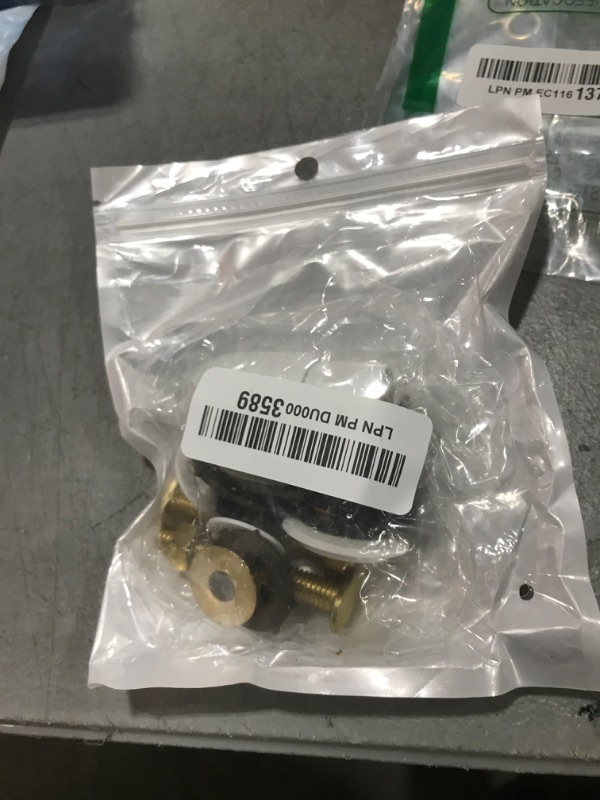 Photo 1 of boeemi Toilet Bolts for Floor, 2 Pack Toilet Flange Bolts Seal Toilet Bowl to Flange, Toilet Wax Ring Replacement Part Include Install Part Include Solid Brass Bolts, Nuts, Washers and Caps
