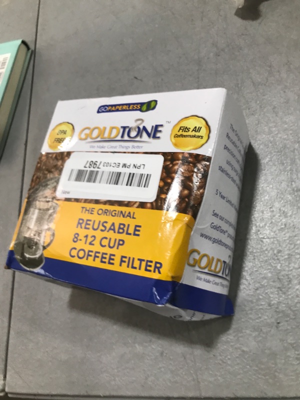 Photo 1 of GOLDTONE Reusable 8-12 Cup Basket Coffee Filter fits Mr. Coffee Makers and Brewers, Replaces your Paper Coffee Filters, BPA Free
