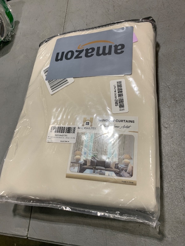 Photo 1 of H.VERSAILTEX Room Darkening Curtains for Living Room Light Reducing Thermal Insulated Window Treatment Panels/Drapes Grommet Top 2 Panels (Ivory - 52 x 84 Inches)
