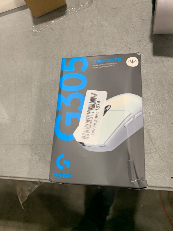 Photo 1 of Logitech G305 LIGHTSPEED Wireless Gaming Mouse, Hero 12K Sensor, 12,000 DPI, Lightweight, 6 Programmable Buttons, 250h Battery Life, On-Board Memory, PC/Mac - White