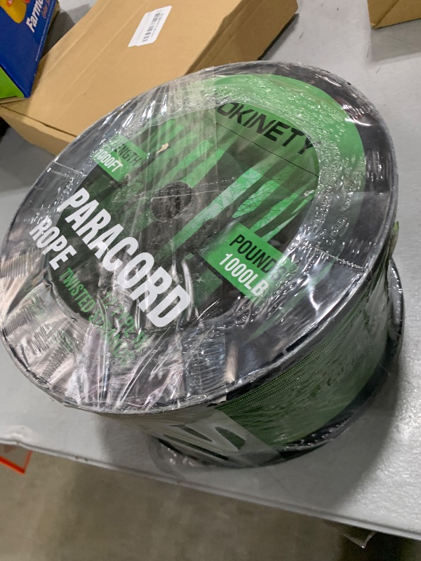 Photo 1 of 1000Ib Paracord Rope - 100ft / 200ft / 500ft / 1000ft 4mm,12 Strand Parachute Spool Cord,para Cord Lanyard for Camping,Hammock,Clothsline,Hiking,Fishing,Survival braceletand Survival -ArmyGreen 1000FT
