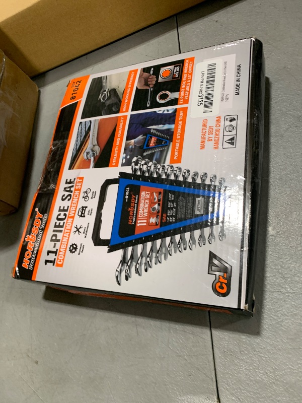 Photo 1 of HORUSDY 11-Piece Sae Wrench Set | Combination Wrench Set with Organizer | 12 Point | 1/4" - 3/4" | Chrome Vanadium Steel