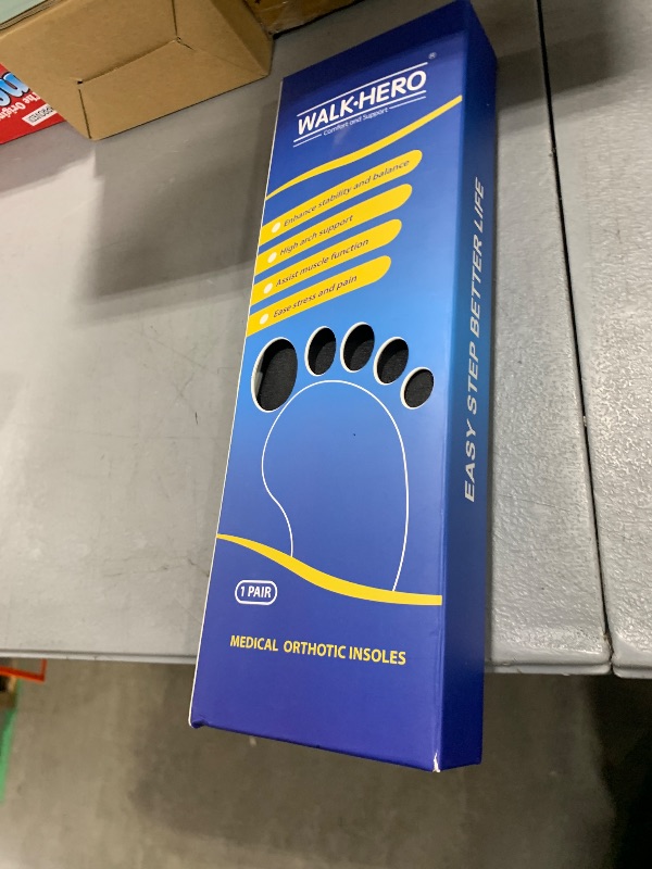 Photo 1 of Plantar Fasciitis Insoles for Men Women - Orthotics Inserts, Shoe Insoles Arch Support Flat Feet Inserts Work Boot Insoles for Standing All Day (Mens 10-10 1/2 | Womens 12-12 1/2)