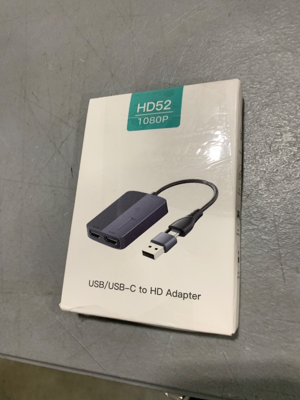 Photo 1 of Weton USB 3.0 or USB C to HDMI Adapter for Dual Monitors,HDMI Splitter Extended Display Adapter for Windows Mac OS - Multi-Monitor Display 3 Separate Screen