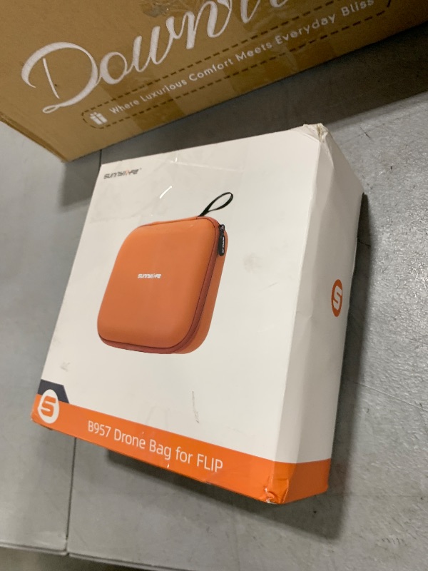 Photo 1 of FSIDIWT Carrying Case for DJI Flip, Portable Travel Storage Bag for DJI Flip Drone Accessories (Orange)
