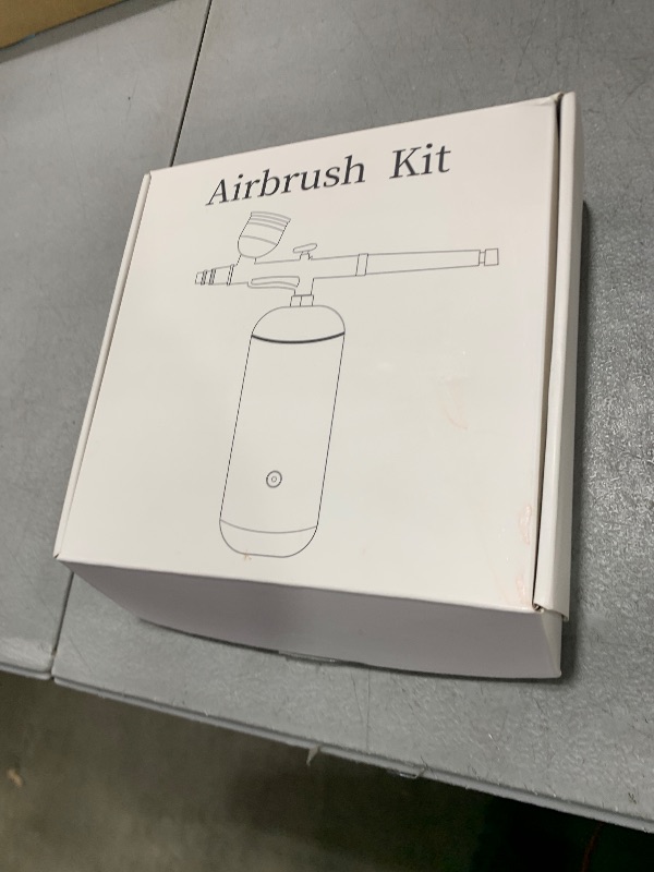 Photo 1 of Airbrush Kit with Compressor - 48PSI High-Pressure, Non-Clogging Air Brush Set Cordless Rechargeable with 0.3mm Nozzle and Cleaning Brush for Nail Art, Makeup, Painting, and Cake Decorating