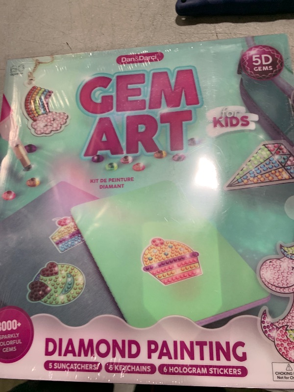 Photo 1 of Diamond Art Kit for Kids - Gem Painting Arts & Crafts Kits for Ages 6-12, Gifts for 6, 7, 8, 9, 10, 11, 12 Year Old Boy & Girl - Girls Birthday Toys Gift Ideas - Craft Activities for Age 6+ Years