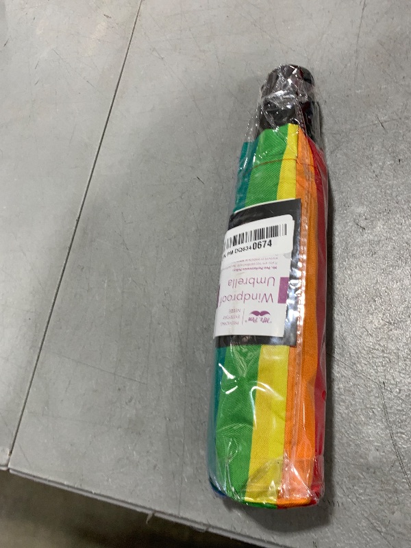 Photo 1 of Mr. Pen Rainbow Ray Travel Umbrella, Windproof, Automatic, Compact, 42 Inch Canopy, Fiberglass Shaft, Aluminum Frame