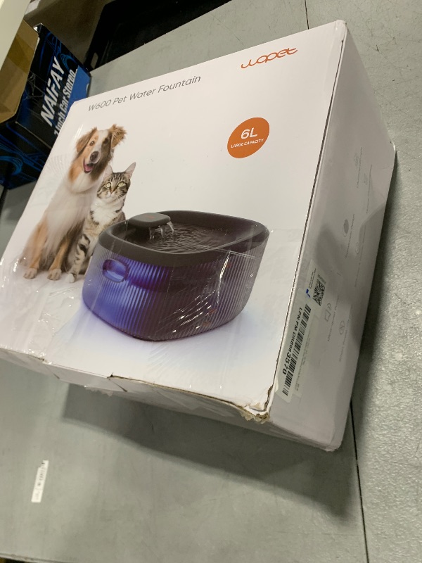 Photo 1 of WOPET Dog Water Fountain for Large Dogs, 6L/205oz/1.7Gal Automatic Dog and Cat Water Fountain,Dog Water Dispenser with 2 Filter,Ultra-Quiet Pump,Great for Large Dogs Cats and Multi-Pet Home