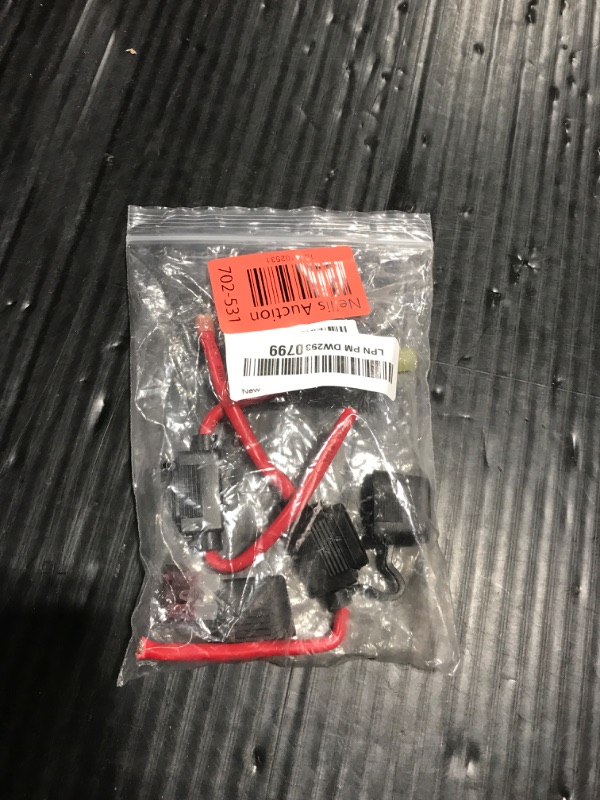 Photo 1 of Inline Fuse Holder 12V 2 Pack, Extended Version 10 AWG Waterproof Fuse Holder 13.8 Inch, in Line Fuses Holders 12V with 2 Pcs Standard Car Fuses 40A Blade Holders for Automotive, Marine by XIOGZAXI