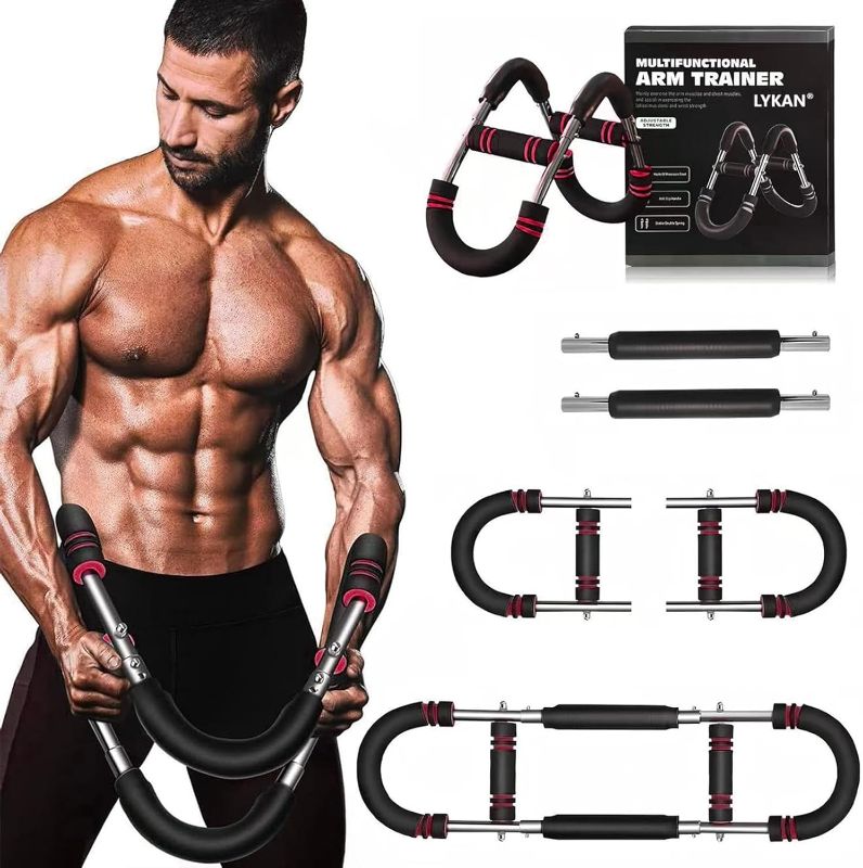 Photo 1 of Saker Twister Arm Trainer, 40-100lb Adjustable Chest Workout Equipment, Arm Trainer, Twister Arm Trainer, Portable Power Twister Bar, Detachable Design Fitness Anywhere
