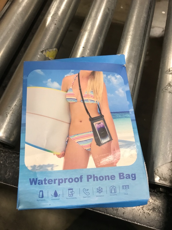 Photo 1 of TDLIRH Large Waterproof Phone Pouch Universal Phone Waterproof Case for iPhone 15 14 13 12 Pro Max Galaxy S22 S21 IPX8 Water Proof Dry Bag with Wide Lanyard Large Capacity Waterproof Bag for Swimming