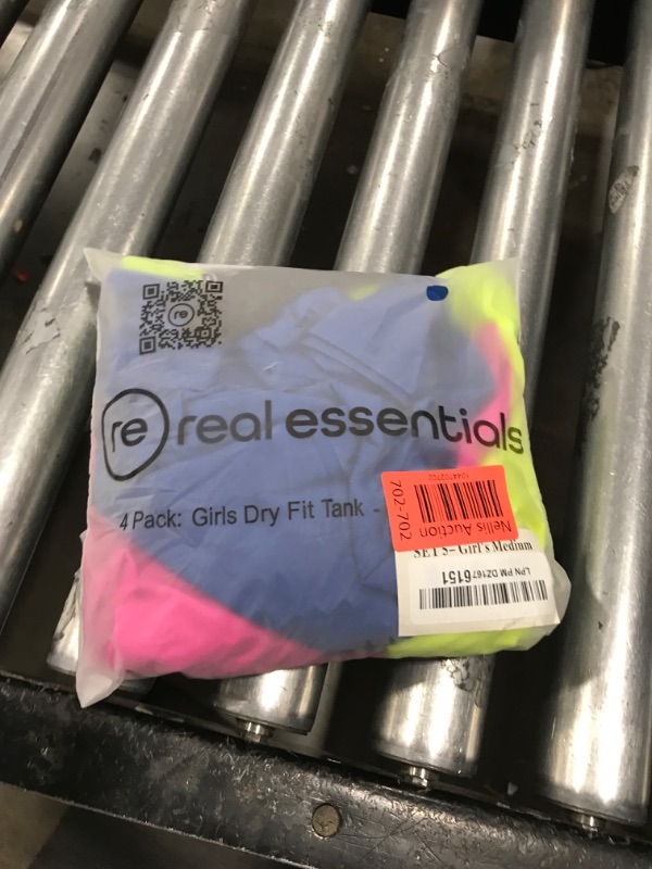 Photo 1 of 4 Pack: Girls Active Athletic Quick Dry Fit Tank Top Tee Essentials Soccer Sports Tops Tees Shirts Tshirts Gym Young Teen Yoga Gymnastics Sleeveless Summer Essentials Undershirts - Set 5, M (10-12)