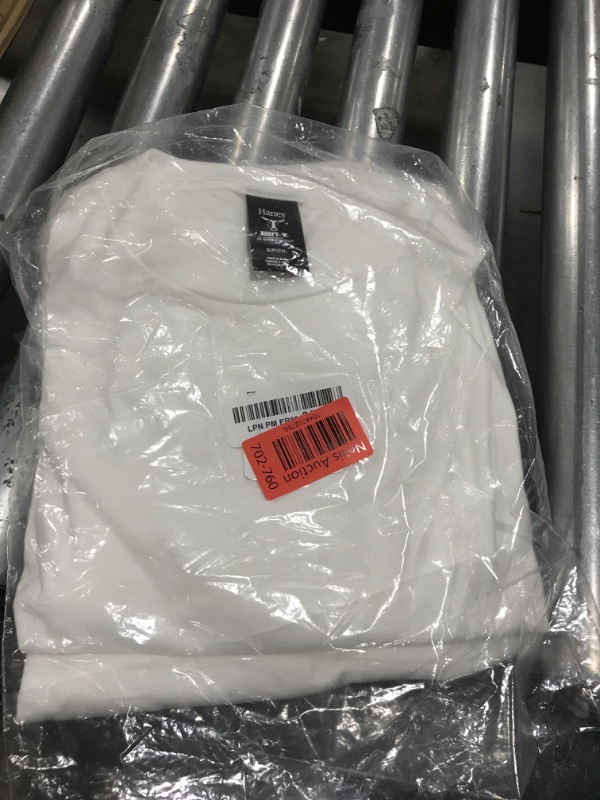 Photo 1 of Hanes Men's Long-Sleeve Beefy-T Shirt, White, XX-Large (Pack of 2)