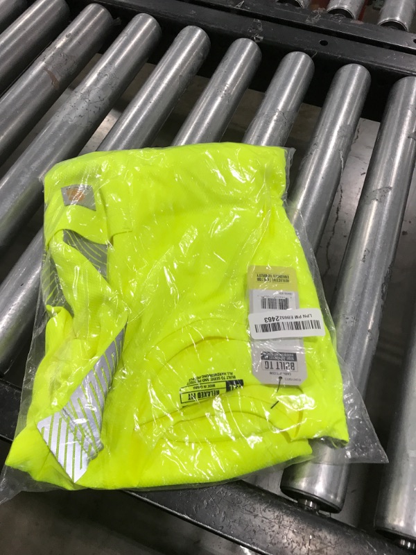 Photo 1 of Carhartt mens High Visibility Force Long Sleeve Class 3 Tee work utility shirts, Brite Lime, Large US