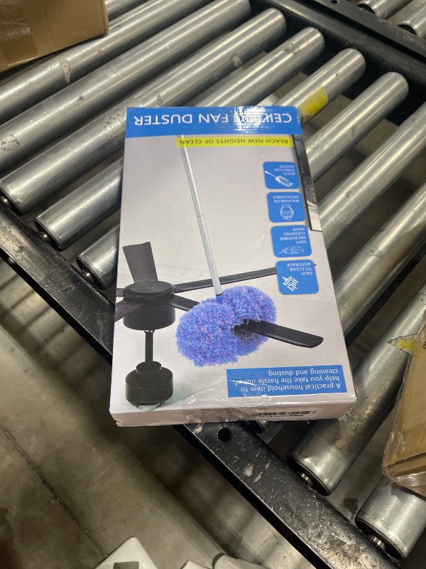 Photo 1 of Storystore Ceiling Fan Cleaner Duster, Adjustable and Removable Fan Blade Cleaner from 13 to 49.7 Inches for High Ceiling, Fan Duster with Extension Pole for Window Top Bookshelves