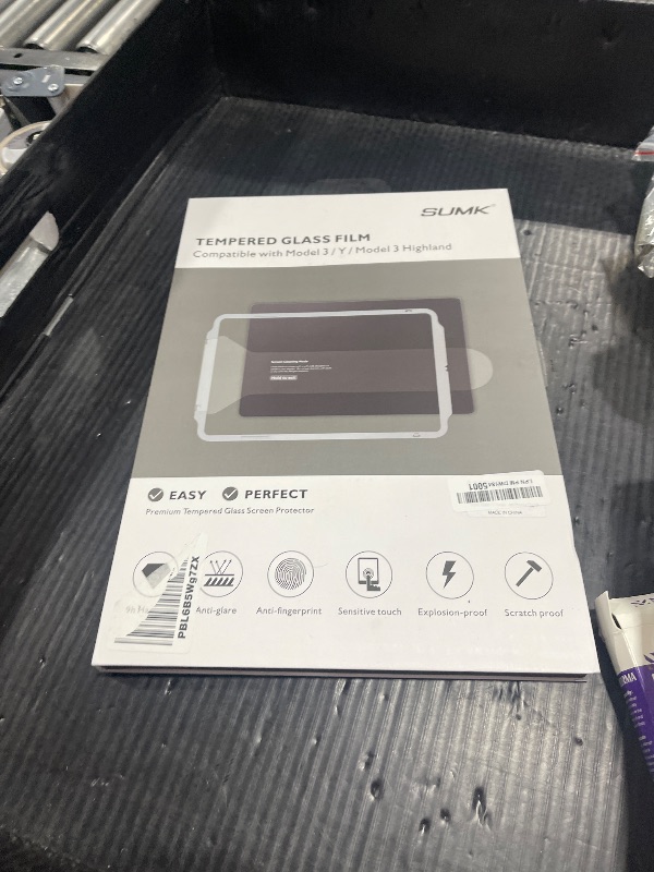 Photo 1 of SUMK Upgrade Tempered Glass Screen Protector for Tesla Model Y /3 Accessories, 15 inches Glossy [Anti-scratch & Sensitivity Touch] Touchscreen Protector for Model Y (2025-2020) / Model 3 (2023-2017)