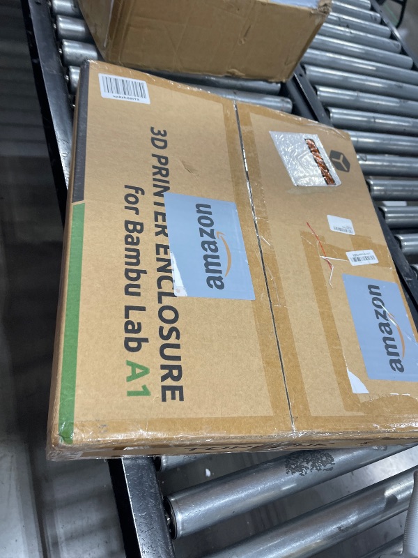 Photo 1 of TOPCUBE 3D Printer Enclosure for Bambu Lab A1 Combo, 360° Transparent Acrylic Enclosure with LED Light, Odor Isolation Noise Reduction Constant Temperature 3D Printer Cover Box, 540x600x540MM