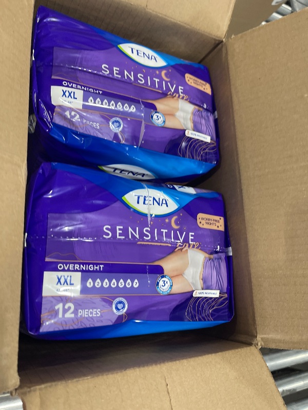 Photo 1 of Tena Sensitive Care Overnight Incontinence Underwear for Women XXLarge, 48 Count (New Sizing)