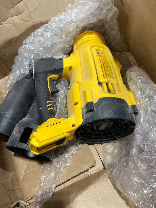 Photo 1 of Nelhalt 20V Cordless Leaf Blower, Turbo Boost 600 CFM/125 MPH Compatible with DeWALT 20V Max Battery, Brushless Motor, Ergonomic 3.6LBS for Driveway & Yard, Tool Only