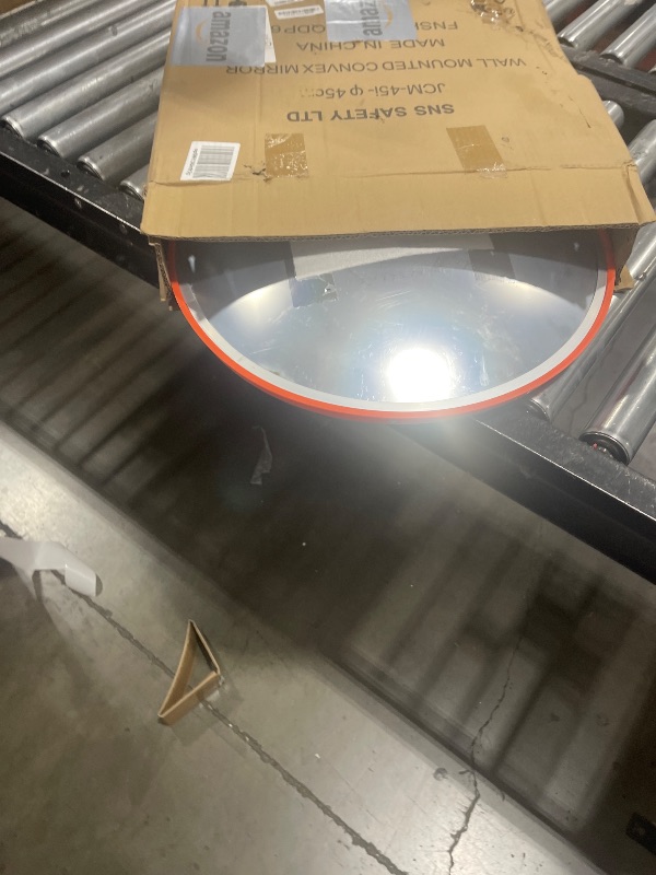 Photo 1 of SNS SAFETY LTD Convex Traffic Mirror 18" for Driveway, Warehouse and Garage Safety or Store Security, with Adjustable Wall Fixing Bracket to Eliminate Blind Spots and Corners Indoor and Outdoor