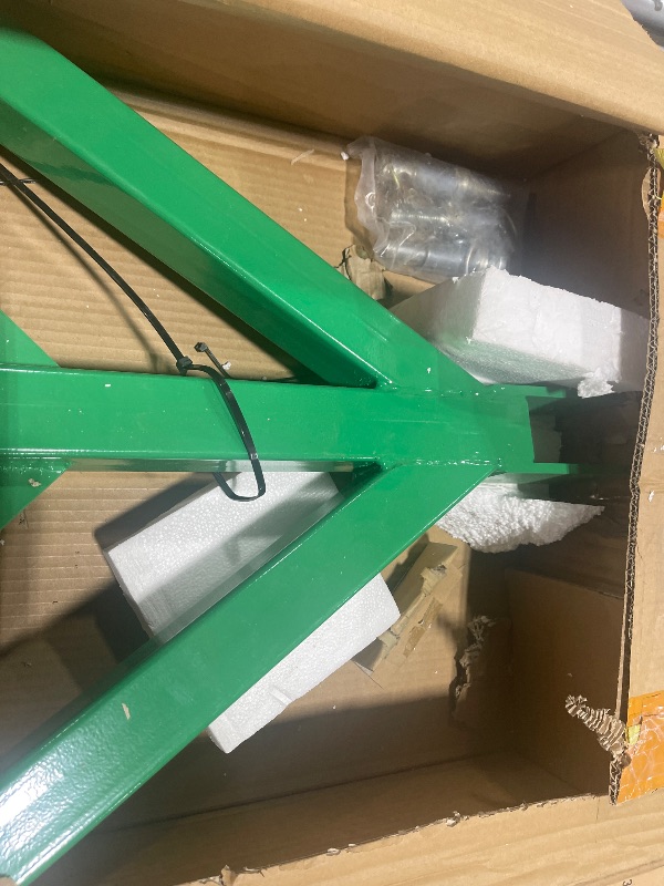 Photo 1 of 3 Point Trailer Hitch with 2" Receiver Quick Hitch Compatible with Category 1 Tractors(Green), Heavy Duty Towing Hitch Tractor Drawbar Hitch Adapter for BX, Kubota, John Deere, NorTrac, Kioti, Yanmar