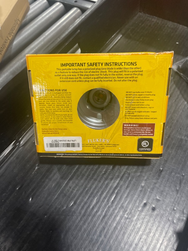 Photo 1 of Fluker's Repta-Clamp Lamp, Heavy Duty Clamp Light For Reptile Tanks and Terrariums, UL/CUL Approved, Great for Reptile Basking, 75-Watt Maximum with On/Off Switch, 5.5"