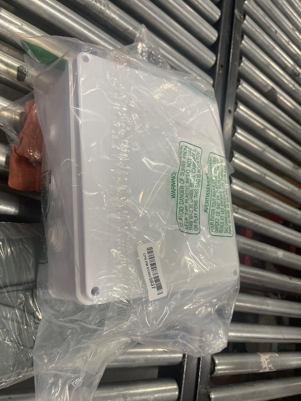 Photo 1 of LeMotech ABS Plastic Dustproof Waterproof IP65 Junction Box Universal Electrical Project Enclosure White 11.8 x 9.8 x 4.7 inch (300 x 250 x 120 mm)