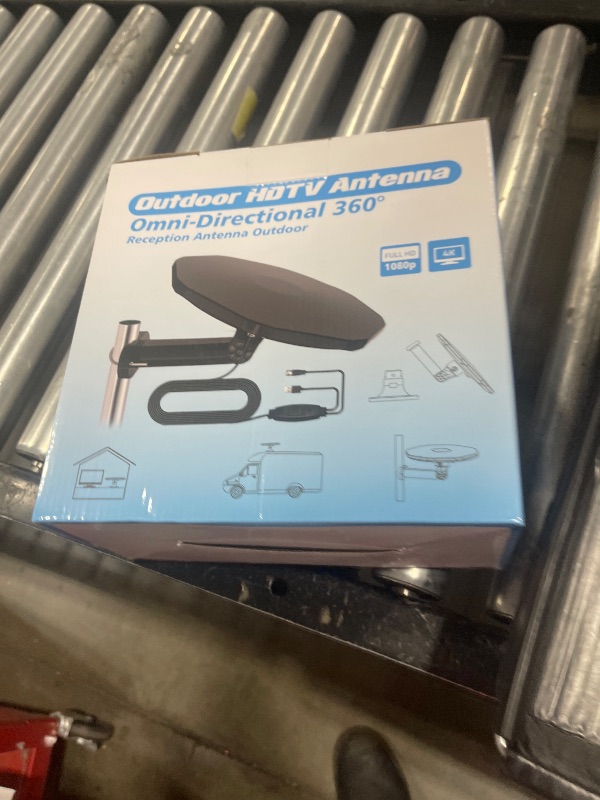 Photo 1 of RV TV Antenna for Smart Tv Outdoor Long Range, 360° Omni-Directional Reception Digital HD TV Antenna Outdoor with Super Signal Booster, Suitable for Camper, RV, Truck, Boat —32ft RG6 Coaxial Cable