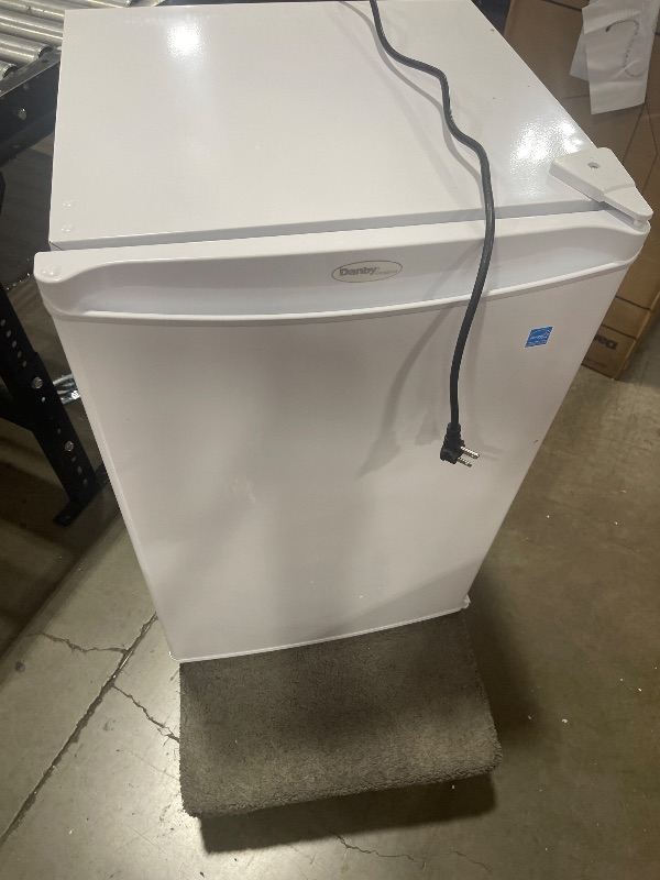 Photo 1 of Danby DAR044A4WDD-6 4.4 Cu.Ft. Mini Fridge, Compact Refrigerator for Bedroom, Living Room, Bar, Dorm, Kitchen, Office, E-Star in White