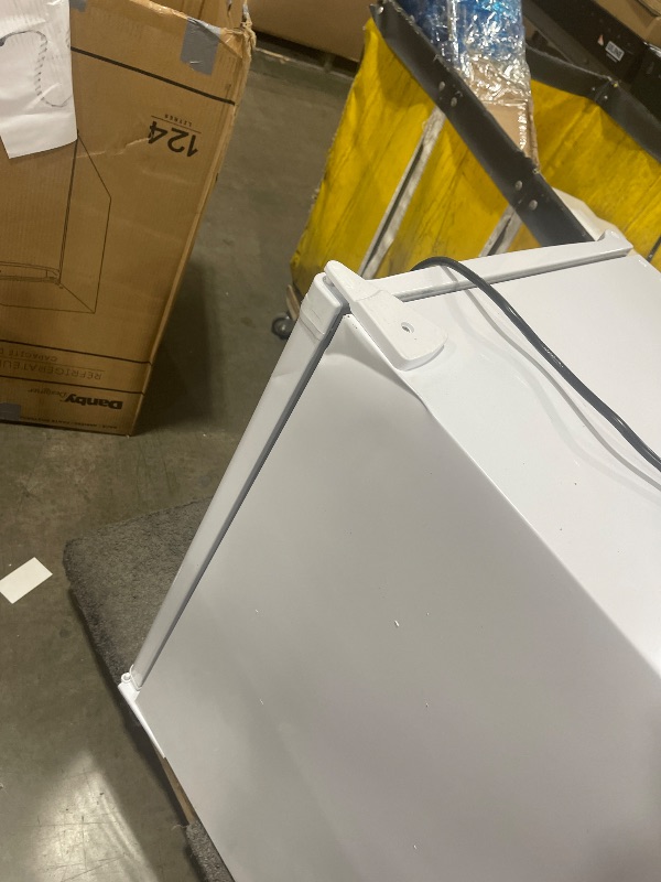 Photo 1 of Danby DAR044A4WDD-6 4.4 Cu.Ft. Mini Fridge, Compact Refrigerator for Bedroom, Living Room, Bar, Dorm, Kitchen, Office, E-Star in White