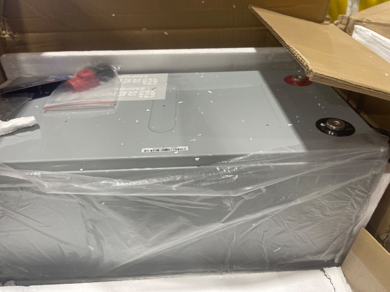 Photo 1 of Renogy Deep Cycle AGM Battery 12 Volt 200Ah, 3% Self-Discharge Rate, 2000A Max Discharge Current, Safe Charge Most Home Appliances for RV, Camping, Cabin, Marine and Off-Grid System, Maintenance-Free