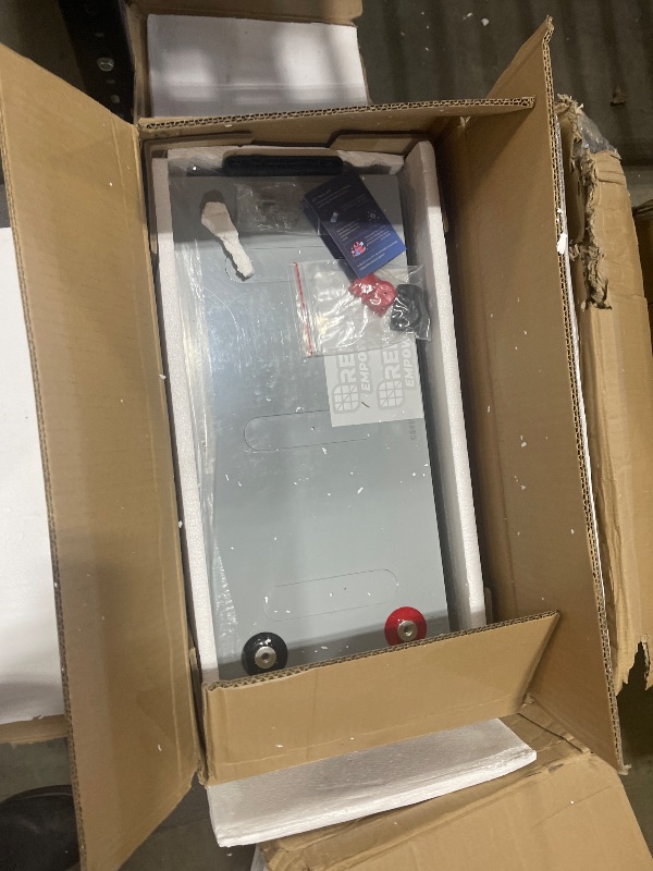 Photo 1 of Renogy Deep Cycle AGM Battery 12 Volt 200Ah, 3% Self-Discharge Rate, 2000A Max Discharge Current, Safe Charge Most Home Appliances for RV, Camping, Cabin, Marine and Off-Grid System, Maintenance-Free