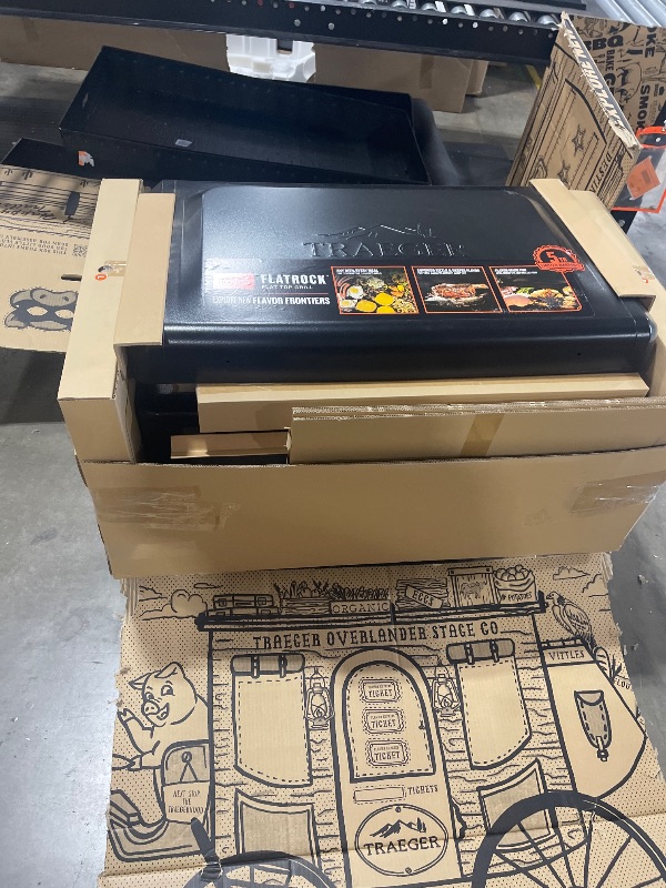 Photo 1 of Traeger Grills Flatrock, 33 Inch Flat Top Griddle, Outdoor Gas Grill with 3-Zone TruZone Cooking, Even Heat, Fuel Sensor, and EZ-Clean Grease Management, Premium Propane Griddle for Outdoor Cooking