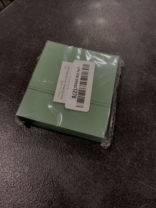 Photo 1 of 100 Pack Sage-Green Cardstock Blank Heavy Cards Stock 92LB Thick Paper for Invitations, Greeting Cards Making, Postcards, 2x3.5 inches