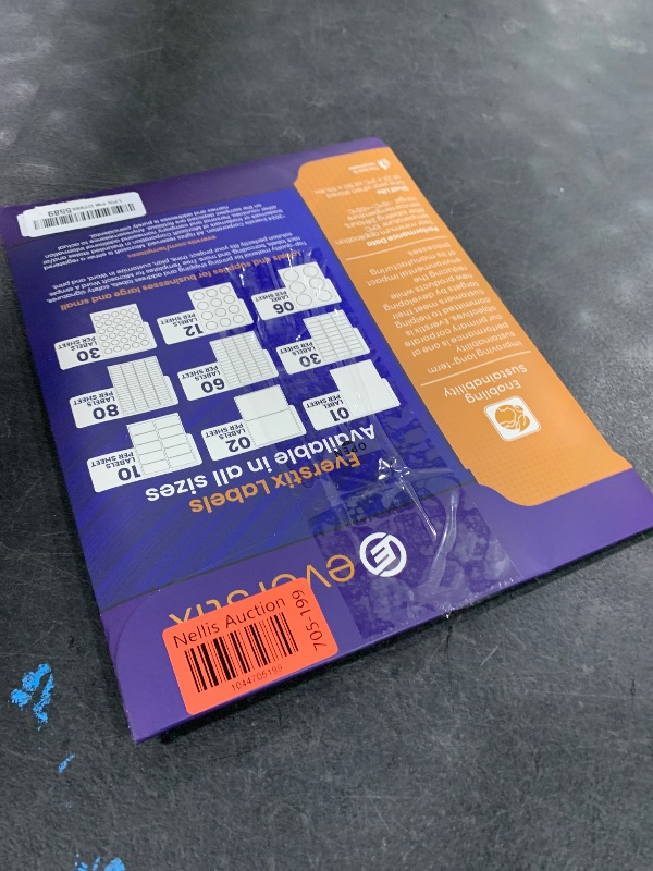 Photo 1 of 8.5" x 11", 25 Sheets, 25 Printable White Sticker Paper, Full Sheet Shipping Labels for Laser & Inkjet Printers, Letter Size