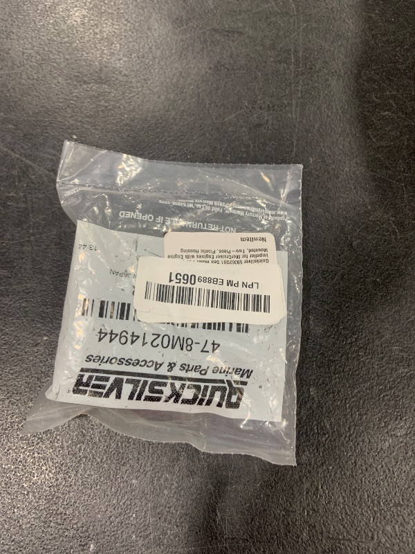 Photo 1 of Quicksilver 59362Q01 Sea Water Pump Impeller for MerCruiser Engines with Engine Mounted, Two-Piece, Plastic Housing